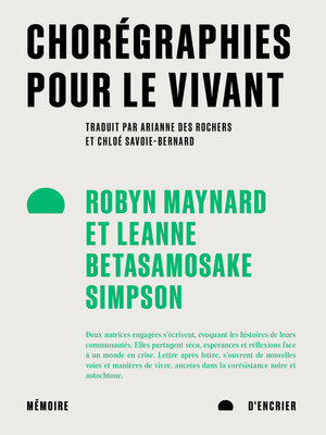 cover image of Chorégraphies pour le vivant